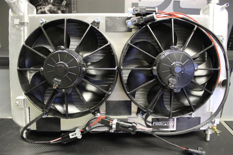 PROSPEED C6 Corvette (non ZR1) High Output Dual Spal Fan Shroud System for Shortened Dewitts Radiator/Centrifugal Supercharger